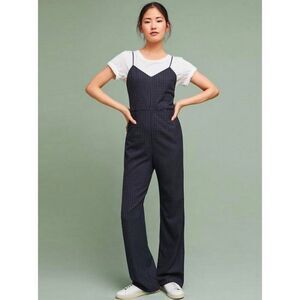 NWT Anthropologie The Essential Jumpsuit Pinstripe